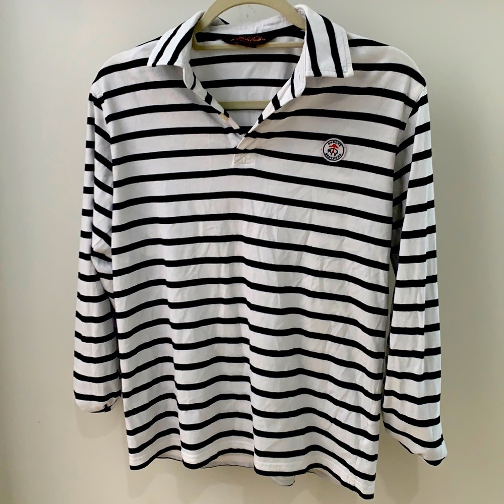 Black and white Brooks Brothers shirt